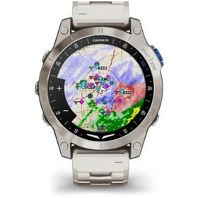 Resim Garmin D2 Mach 1 Titanyum Akıllı Saat Titanyum Grisi 