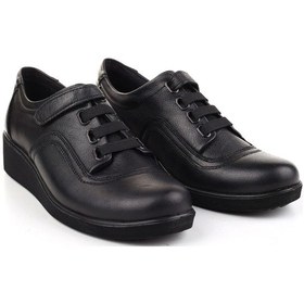 Resim Castle Black 25827 Deri 3,5 Cm Dolgu Topuk Günlük Kadın Ayakkabı 001 