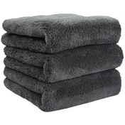 Resim Vizyon Park 50 X 70 Cm Mikrofiber Oto Kurulama Bezi Kalın Süper Emici Oto Temizlik Cila Bezi 440 Gsm-gri 