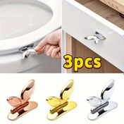 Resim 3 adet Kalp Desenli Tuvalet Koltuğu Kaldırıcıları, Kendinden Yapışkanlı Yaprak Şekilli Tutacaklar, ABS Plastik, Uzay Temalı Parlak Bitiş, Tekrar Kullanılabilir, Ev Banyo Kullanımı İçin, Banyo Dekoru ve Aksesuarları 
