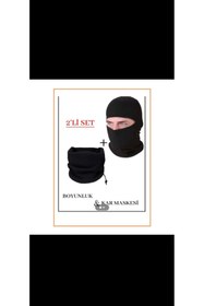 Resim AyganStore Termal Motorcu Kar Maskesi Ve Boyunluk Bere 