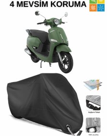 Resim AutoEN MONDİAL EXON 50 KİLİT UYUMLU SU GEÇİRMEZ MOTOSİKLET BRANDASI-SİYAH 