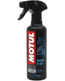 Resim Motul E5 Shine & Amp Go Hızlı Cila +Parlatıcı Sprey 400 ML 