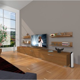 Resim Decoraktiv Eko 270r Slm Tv Ünitesi Tv Sehpası - Naturel Ceviz 