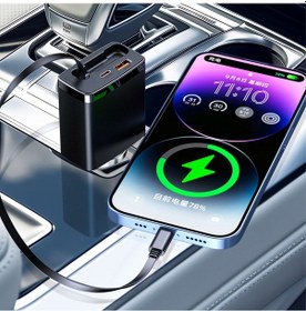 Resim Singree 3'ü 1 Arada Hızlı Şarjlı Otomatik Kablolu Araç Şarj Cihazı - 125w Pd65w 