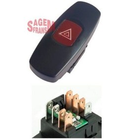 Resim SAGEMFR 500227 Dörtlü Flaşör Düğmesi Marea Bravo 