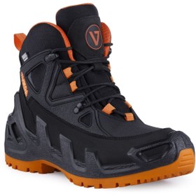 Resim Vaneda 1153 V-Clutch Pro Mid Drytex Su Geçirmez Siyah Turuncu Nubuk Bot 
