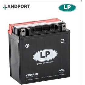 Resim Vespa Lx Px 200 Landport Lp Motosiklet Aküsü Agm Tip 