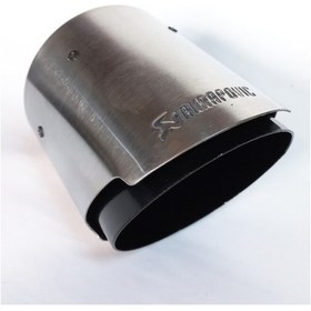 Resim 90 Mm. Dışı Krom Tekli Akrapoviç Egzoz Eksoz Ucu 