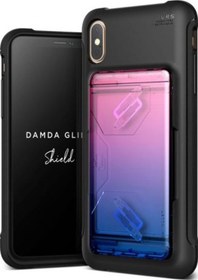 Resim Vrs Design İphone Xs Max İle Uyumlu Case Damda Shield Kılıf Pink Blue Siyah 
