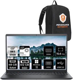 Resim Dell Vostro 3520 i5 1235U 48GB RAM 512GB SSD 15.6'' FHD FDOS N5315PVNB3520U & PER4 ÇANTA 
