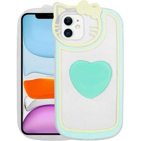 Resim İphone 12 Uyumlu Kedi Figürlü Transparan Pop Soketli Zore Ritmik Kılıf-turkuaz Turkuaz 