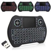 Resim Dancemonkey Arkadan Aydınlatmalı 2.4ghz Kablosuz Klavye Dokunmatik Fare Siyah 