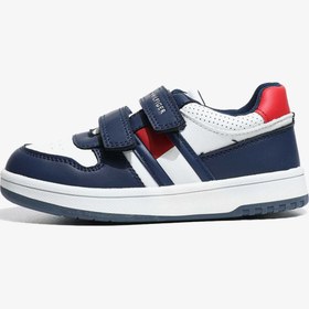 Resim Tommy Hilfiger Flag and Hook Loop Bebek Lacivert Spor Ayakkabı 