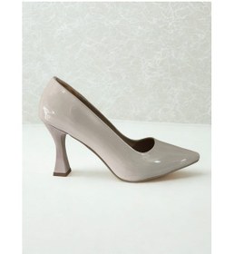 Resim Byselçuk Bej Rugan İnce Topuklu Stiletto Bej Rugan 