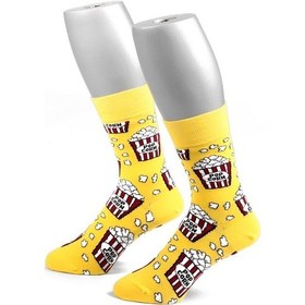 Resim Ozzy Socks Pop Corn Desenli Çorap Çok Renkli 