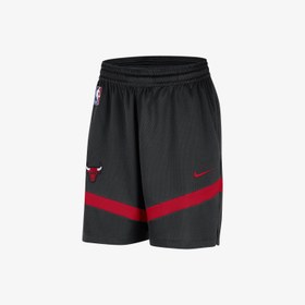 Resim Nike Dri-Fit Chicago Bulls Icon Erkek Siyah Basketbol Şortu 