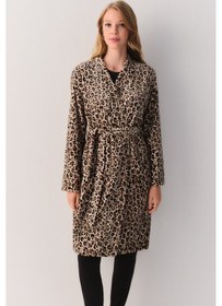 Resim Suwen Leo Robe Sabahlık Sh264036151293 Leopar Desenli 