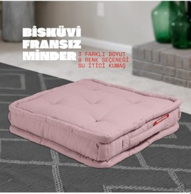 Resim Xpermate Bisküvi Minder Petek Önü Fransız 55x55x14 Pembe 