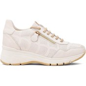 Resim Mammamia D25ya-3495 Kadın Hakiki Deri Casual Ayakkabı Krem Krem 