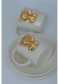 Resim Gold Ayıcıklı Kahve Fincanı 