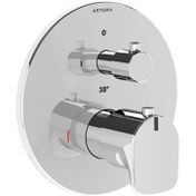 Resim Artema Root Round A42695 Ankastre Termostatik Duş Bataryası, Sıva Üstü Grubu, Krom 