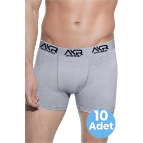 Resim Tezzgelsin Erkek Likralı 10'lu Boxer Gri 
