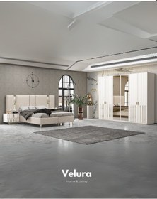 Resim Destan Yatak Odası Takımı Dolap + Şifonyer + Komodin + Karyola 