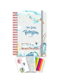 Resim Bebek Anı Defteri Ve Hamile Albümü Erkek + Sticker 