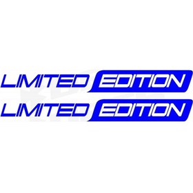 Resim Limited Edition Long Two Color Sticker Mavi 