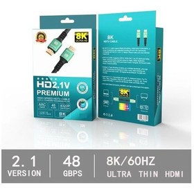 Resim 1.5 Metre 8k Hdmi Kablo 2.1 Versiyon Hdmi Kablo Arc 8k 60 Hz 48 Gbps 4320p Hdmi Kablo 