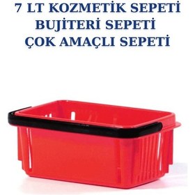 Resim 5 adet 7 Litre Kozmetik Sepeti Bijuteri Sepeti Kırtasiye Sepeti K 