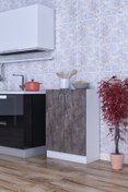Resim mokaparkavm Masal Çok Amaçlı Dolap 2 Raflı 2 Kapaklı Mutfak Balkon Banyo Mokas1002 