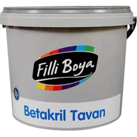 Resim Filli Boya Betakril Tavan Boyası Beyaz 10 kg Yüksek Kapatıcılık ve Kolay Uygulama Özelliği 
