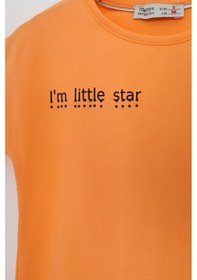 Resim Toontoy Kids Toontoy Kız Çocuk Baskılı Tişört Oranj 