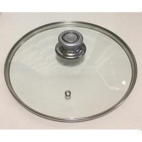 Resim Cam Tencere Kapağı 14 CM Gümüş Gri Tepeli 14 CM 