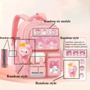 Resim Honeybeeshop Pembe Cinnamoroll Ve Kuromi Sırt Çantası Büyük Kapasite Ayarlanabilir Askılar Dayanıklı Pembe 