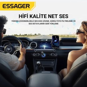 Resim Essager Bluetooth 5.3 Adaptör Transmitter | Eller Serbest Görüşme, Kablosuz Ses Aktarımı, Hifi Kalite 