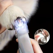 Resim LED Pet Tırnak Kesici Işık ve Büyüteç ile - Güvenli Köpek ve Kedi Tırnak Kesici, Pil ile Çalışır (3x1.5V LR44 Gerekli) - Kolay Tutuşlu Profesyonel Bakım Aracı Ev Kullanımı için, Pet Bakım Aracı | Aydınlatmalı Tırnak Kesici | Dayanıklı Naylon Kılıf, Köpek Tırnak Kesicileri 
