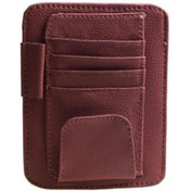 Resim Ally Araç Oto Güneşlik Organizeri Suni Deri Kart Kalem Düzenleyici Turuncu 