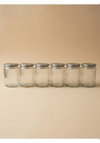 Resim Leelahome 6'lı Set Metal Vakum Kapaklı Cam Saklama Kabı 1000 Ml Şeffaf 