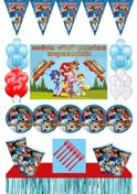 Resim Sonic Boom Doğum Günü 24 Kişilik 50X70 Cm Afişli Sonic Boom Parti N11.10785 
