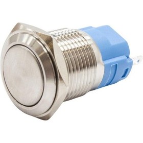 Resim 16A-P1Z 16Mm Düz Anahtarlı Metal Buton 