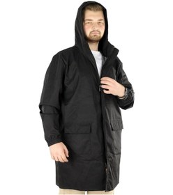Resim Mode Xl Büyük Beden Erkek Yağmurluk Kapüşonlu 22700 Siyah 001 