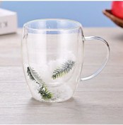 Resim Larimar Çift Cidarlı Çam Bardak 