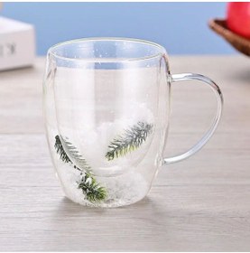 Resim Larimar Çift Cidarlı Çam Bardak 