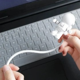 Resim Buffer Buffer® USB Astronot Gece Lambası, Masa Lambası, Kitap Okuma Lambası Işığı 