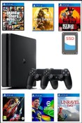 Resim Sony Playstation 4 Slim Kasa 1 TB SSD Disk +yenilenmiş+2. Ps4 Kol + GTA 5 ve RDR 2 Dahil 6 Dijital Oyun 