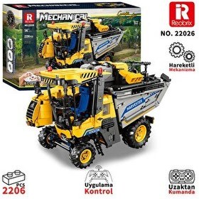 Resim Reobrix Technic 22026 Üzüm Hasat Makinesi Grape Harvester Yaratıcı Yapı Blok Seti Building Blocks- 2206 Parça 