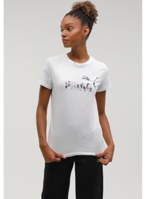 Resim Puma Bppo-000168 Blank Base - Beyaz Kadın Kısa Kol T-shirt 000000000101385147 